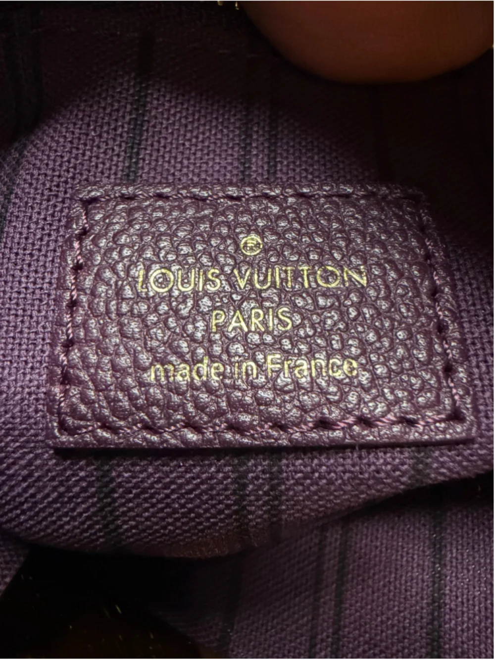 Women's Louis Vuitton Purple Monogram Empreinte Leather Citadine MM Tote Bag
